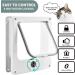 Large White 4-Way Locking Cat Door - Secure Entry for Your Pet - Buy Online on SooperMarket.com