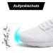 Buy ZDFQLGV Women's White Sports Shoes - Comfortable Slip-On Tennis Running & Hiking Footwear | Light & Breathable Fitness Shoes - EU 38 - Buy Online on SooperMarket.com