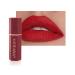 Matte Lipstick Long Lasting Non Stick Cup Velvet Lipstick Lip Gloss Waterproof Lipstick Professional Lipstick Cosmetics Make Up Gifts Full-Coverage Lip Color Lipsticks for Women (Scarlet)