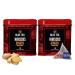 BLUE TEA - Hibiscus Ginger Herbal Tea - 36 Tea Bags (Pack of 2) || CAFFEINE FREE |Detox - Soothing Tea| Vegan - Gluten Free - Tin Packing(18X2)