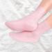3 Pairs Silicone Moisturizing Socks Flexible Elastic Hydrating Spa Socks Pedicure Socks for Dry Cracked Feet Pink Skin Tone White (-1411240283012) - Buy Online on SooperMarket.com