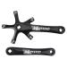 Keenso Bike Crank Arms, 1 Pair Universal 170mm Bicycle Aluminium Alloy Single Crankset Crank Arm Set Bicycle Repair Parts BCD 130 mm for Mountain Bike Road Bike Black