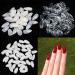 Yimart 500pcs Stiletto Clear False Nails - Oval Sharp Full Cover Nail Tips for Acrylic & Gel - Nail Art Decoration Salon - Buy Online on SooperMarket.com