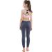 Willit Girls Athletic Leggings with Pockets - Gray Medium | Youth Dance, Running, Yoga Pants - Buy Online on SooperMarket.com