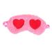 Sleeping Home Blindfold Practical Day Portable Party Adjustable Plush Valentines Patch Use Heart Sleep Shade Cover Eye Night Mask Travel for