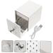 ABOOFAN Nail Polish Storage Para U as Nail Art Tool Nail Tools for Nail Art Nail Nail Organizer Manicure Tools Female White Electric Nail Dust-proof Acrylic 12x8.5cm White - Buy Online on SooperMarket.com