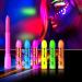 Glow in The Black Light Face Paint Crayons Kit, UV Black Light Makeup Neon Face and Body Paint Sticks Markers for Mardi Gras Halloween Masquerades Makeup