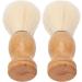Premium Mini Shaving Brush for Men - Soft Synthetic Wooden Handle Ideal for Travel & Home Grooming | Facial Razor & Clean Tool - Buy Online on SooperMarket.com