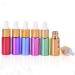 Tianzd 6-Pack 5ml Chrome Red Drip Bottles with Gold Screw Cap & Glass Pipette - Perfect for Perfume & Essential Oils - Buy Online on SooperMarket.com