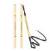 Eyebrow Pencil Dual-Sided Eye Brower Pencil Fine Tip Rapid Brow Precise Sweatproof Brow Pen with Brow Combs (01# Black 2 Pcs)