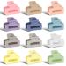 WLLHYF 12pcs Mini Hair Clips - Durable Non-Slip Jaw Clips for Women & Girls - 90s Multicolor Matte Accessories for Thin Thick Curly Hair - Buy Online on SooperMarket.com
