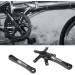 Keenso 170mm Bike Crank Arms - Universal Aluminium Alloy Single Crankset - for Mountain and Road Bikes - Black - Buy Online on SooperMarket.com