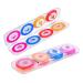 Toasis Fishing Snell Rig Holder Silicon Rubber Leader Line Spool Pack of 8pcs with Tackle Box