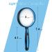 Premium 10X Magnifying Glass Large Magnifying Glass for Kids Seniors Magnifying Glasses for Close Work Loupe Magnifier for Reading 3 Inch Magnifying Lens Rubber Handle with Hole Design - Buy Online on SooperMarket.com