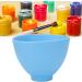 Silicone Mixing Bowl for Dentists | Multifunctional & Corrosion-Resistant Cosmetic Tool | Reusable Salon Plaster Bowl (Blue) - Buy Online on SooperMarket.com
