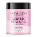 COSCELIA Acrylic Powder for Nails Dark Pink 120g for 3D Acrylic Nail Extensions No Lamp Needed 052