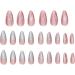 Artificial Nails - Ombre False Nails Almond 12 Sizes Cat Eye Artificial Press On Nails Includes Nail File For Woman Nail Art - Buy Online on SooperMarket.com