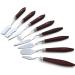 8 Pack Stainless Steel Painting Knife Set with Wood Handle - Professional Palette Knives Spatula for Oil Paint Canvas Artists Beginners - Buy Online on SooperMarket.com