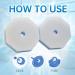 wiianoxd 100PCS Counts Strong Cleaning Material Rich Foam Disposable Toilet Bowl Refills Pads for RV Home Easy to Use - Buy Online on SooperMarket.com