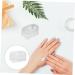 FRCOLOR Set of 6 for Dipping Nails Accessory Compartment Storage Container for Loose Powder Starter Set Thehomeuse Sticker Storage Containers French Manicure Nail Polish Smile Line Accessories 5X4X2.5CM White - Buy Online on SooperMarket.com