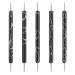 5PCS Dotting Tools Set Professional Ball End Nail Art Tools Polish Carving Tool Dotting Painting Pen 2 Way Nail Dotting Pen Marbleizing Tool Set for Nail Art Designs Black