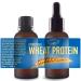 HYDROLYZED Wheat Protein - Liquid - 2 Ounce - for Homemade Hair Skin Body Wash Shampoos Conditioners - 2 vials of 1 Ounce Each - with Pipette and Screw Cap