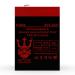 Neptune Replacement Emergency Lighting Battery for JohnLite 350 6V 4.5Ah SLA