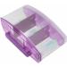 Aquarium Fish Tank Transparent Aquarium Fish Tank LED Acrylic Three Divisions Breeding Isolation Box for Small Fishes Mini Breeding Fish Tank (Purple) - Buy Online on SooperMarket.com