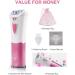 Lanmeri Smooth Glide Epilator for Women - Electric Hair Removal Device with LED - For Face, Body, Arms, Legs, Underarms, Bikini Area - Pink - Buy Online on SooperMarket.com