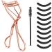 WLLHYF Eyelash Curler Kit with 10 Silicone Refill Pads and Mascara Brush - Universal Lash Curler Makeup Tool for Women - Buy Online on SooperMarket.com