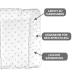 Babynness Waterproof Wrapping - High Quality & Wipeable Diaper Area Expansion - Dotted Gray 50x70 cm - Buy Online on SooperMarket.com