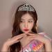 Birthday Girl Crown Happy Birthday Tiara Princess Rhinestone Headband Crystal Headpiece Birthday Party Hair Accessories for Women Girls Silver - Buy Online on SooperMarket.com
