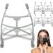 Awolf Face Mask Holder Inner Support Frame 3D Bracket for Cloth Masks Insert Protect Lipstick Makeup Easy Breathing and Talking for Adults 5-Pack Grey