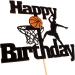 Blumomon Basketball Cake Decoration - 1 Piece Happy Birthday Shield Attachment for Sports Theme Party - Perfect for Young Girls - Buy Online on SooperMarket.com