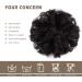 BARSDAR 100% Human Hair Scrunchie in 1B#-Black - Curly Messy Bun Hairpiece for Women & Kids - Updo Chignons - 5.1 inch - Buy Online on SooperMarket.com