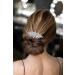 SWEETV Rhinestone Wedding Hair Comb Crystal Hair Comb Bridal Hair Pieces Retro Bridal Hair Clips Accessories Sparkly Hair Piece Bride Side Comb for Brides and Bridesmaids Women and Girls Silver-01