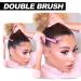 Qufiiry 3 Pcs Slick Back Hair Brush Set - Women's Teasing & Edges Brush for Salon Slicking - Pink - Buy Online on SooperMarket.com
