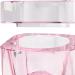 Folpus Nail Art Glass Dish with Lid Bowl Cup Holder Nail Art Tools Pink - Buy Online on SooperMarket.com