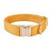 YUDOTE Ultra-soft dog collar natural cotton cord for large dogs with sensitive skin orange L (1 pack) orange
