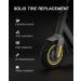10 Inch Solid Rubber Tire for Ninebot Segway MAX G30 G30P G30LP Kickscooter - 2PCS Replacement Tires with Dual Shock Absorption, Honeycomb, Explosion-Proof - Front/Rear Tyre Accessories - Buy Online on SooperMarket.com