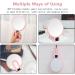 Double Sided 5X/1X Magnifying Hand Held Makeup Mirror with Folding Handle - Compact Cosmetic Vanity Mirror for Girls and Ladies - Pink - Buy Online on SooperMarket.com
