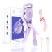 Heated Eyelash Curler Denabuty Electric Eyelash Curlers with Comb Rechargeable with 3 Modes and Sensing Heating Silicone for Long Lasting Curls Naturally Eyelashes Portable Professional Violet