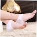 minkissy 3 Pairs Silicone Socks for Dry feet Silicone Heel Sleeves Sock Heel Protectors high Heel Sleeve Shoe Filler Foot moisturizing Socks Heel Support Foot Socks Comfortable White - Buy Online on SooperMarket.com