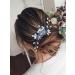 IYOU Flower Wedding Hair Combs Blue Pearl Bridal Headpiece Floral Leaf Hair Piece Bride Bridesmaid Hair Accessories for Women - Buy Online on SooperMarket.com
