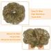 OMGREAT 2PCS Thick Updo Messy Hair Buns Curly Wavy Ponytail Extensions - Ash Blonde Color - Hair Scrunchies for Women and Girls - Buy Online on SooperMarket.com
