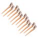 12pcs Rose Gold Hair Clips Hairpin Set - Salon Clamp Grips for Hairdressers | Durable Duckbill Hair Accessories - Buy Online on SooperMarket.com