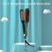 Dual-Purpose Hair Curler & Straightener - Three-Barrel Wave Curling Iron & Comb | Adjustable Heat & LCD Display for Perfect Styling - Buy Online on SooperMarket.com