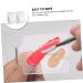 NOLITOY Acrylic Makeup Palette Set - 2pcs Handheld Mixing Trays for Blush Eyeshadow & Salon Use - Durable Stainless Steel Spatula Included - Buy Online on SooperMarket.com