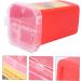 Angoily 5-Set Hairdressing Storage Containers - Automatic Trash Can for Shaving | Red Razor Case for Salons & Home Use - Buy Online on SooperMarket.com
