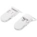 Evarbuild 10Pcs Baby T-Shape Plastic Pacifier Clips - Soother Dummy Holders in White | International Shipping Available - Buy Online on SooperMarket.com